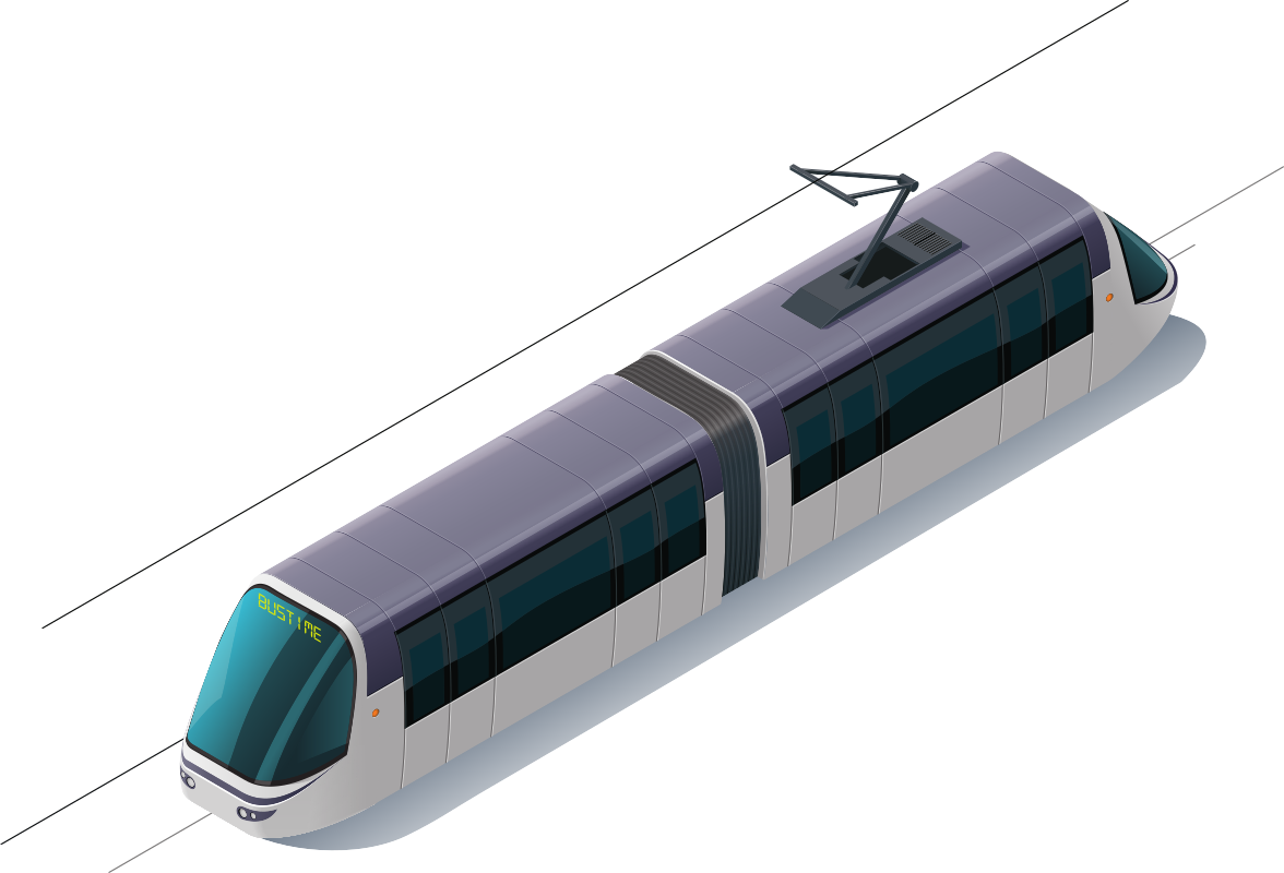 pociąg obok przystanku